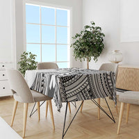 Hawaii And Philippines Tablecloth Kanaka Maoli With Tribal Sun Together White