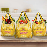 Anastasis College Grocery Bag Tonga Ngatu Pattern - Polynesian Pride