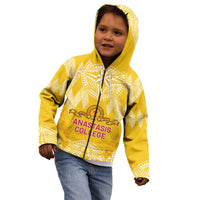 Personalised Anastasis College Kid Hoodie Tonga Ngatu Pattern LT05 - Polynesian Pride