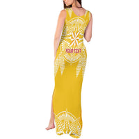 Personalised Anastasis College Tank Maxi Dress Tonga Ngatu Pattern LT05 - Polynesian Pride