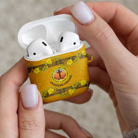 Tonga Anastasis College AirPods Case Tongan Ngatu Kupesi Pattern - Polynesian Pride