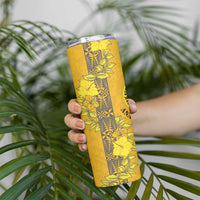 Tonga Anastasis College Skinny Tumbler Tongan Ngatu Kupesi Pattern - Polynesian Pride