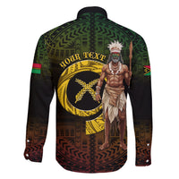 Personalised Vanuatu Custom Chiefs Day Family Matching Short Sleeve Bodycon Dress and Hawaiian Shirt Pig Tusk Simple Style LT05 - Polynesian Pride