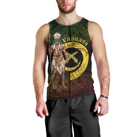 Personalised Vanuatu Custom Chiefs Day Men Tank Top Pig Tusk Simple Style LT05 - Polynesian Pride