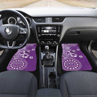 Cook Islands Car Mats Purple Hibiscus And Stars