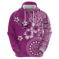 Cook Islands Hoodie Fandango Hibiscus And Stars