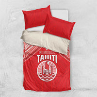 Tahiti Football Bedding Set Coat Of Arms Polynesian Tribal Pattern