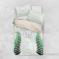 Custom New Zealand Fern Football Bedding Set Simple Style