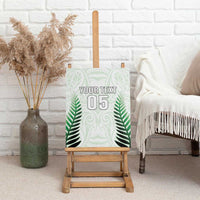 Custom New Zealand Fern Football Canvas Wall Art Simple Style