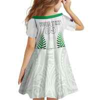 Custom New Zealand Fern Football Family Matching Summer Maxi Dress and Hawaiian Shirt Simple Style