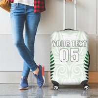 Custom New Zealand Fern Football Luggage Cover Simple Style
