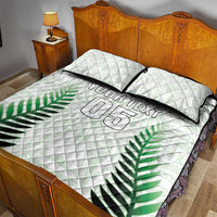 Custom New Zealand Fern Football Quilt Bed Set Simple Style