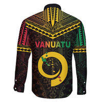Happy Vanuatu Father Lini Day Family Matching Long Sleeve Bodycon Dress and Hawaiian Shirt