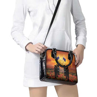 ANZAC Day Shoulder Handbag Remembrance Tribute Soldiers And Poppy Field LT05 - Polynesian Pride