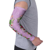 Hawaii Tropical Flowers Arm Sleeves Lavender Polynesian Tattoo Art