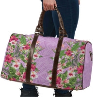 Hawaii Tropical Flowers Travel Bag Lavender Polynesian Tattoo Art LT05 - Polynesian Pride