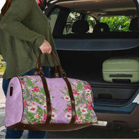 Hawaii Tropical Flowers Travel Bag Lavender Polynesian Tattoo Art LT05 - Polynesian Pride