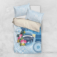 Fiji Day Bedding Set Proud To Be Fijian LT05 US Twin 172cm x 218cm Blue - Polynesian Pride