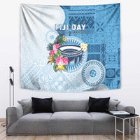 Fiji Day Tapestry Proud To Be Fijian LT05 Blue - Polynesian Pride