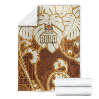 Personalized Fiji Spring Break Blanket Fijian Tapa Pattern Brown LT05 - Polynesian Pride