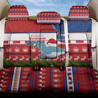 Samoa Christmas Back Car Seat Cover Santas Whale Manuia Le Kerisimasi LT05 One Size Red - Polynesian Pride