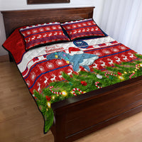Samoa Christmas Quilt Bed Set Santas Whale Manuia Le Kerisimasi LT05 - Polynesian Pride