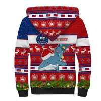 Personalized Samoa Christmas Sherpa Hoodie Santas Whale Manuia Le Kerisimasi LT05 - Polynesian Pride