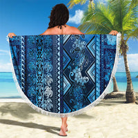 Hawaii Makahiki Turtle Beach Blanket Galaxy Tapa Pattern - Polynesian Pride