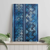 Hawaii Makahiki Turtle Canvas Wall Art Galaxy Tapa Pattern - Polynesian Pride
