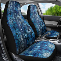 Hawaii Makahiki Turtle Car Seat Cover Galaxy Tapa Pattern - Polynesian Pride