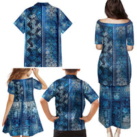 Hawaii Makahiki Turtle Family Matching Puletasi and Hawaiian Shirt Galaxy Tapa Pattern - Polynesian Pride
