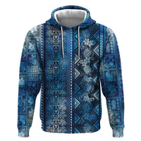 Hawaii Makahiki Turtle Hoodie Galaxy Tapa Pattern - Polynesian Pride