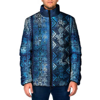 Hawaii Makahiki Turtle Padded Jacket Galaxy Tapa Pattern - Polynesian Pride