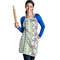 Hawaii Makahiki Turtle Apron Green Tapa Pattern - Polynesian Pride