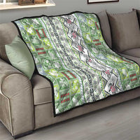 Hawaii Makahiki Turtle Quilt Green Tapa Pattern - Polynesian Pride