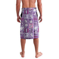 Hawaii Makahiki Turtle Lavalava Violet Tapa Pattern - Polynesian Pride