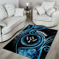 Kosrae Constitution Day Area Rug Ocean Floral Pattern