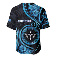 Personalised Kosrae Constitution Day Baseball Jersey Ocean Floral Pattern LT05 - Polynesian Pride