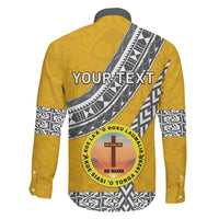Personalised Anastasis College Family Matching Mermaid Dress and Hawaiian Shirt Tonga Unique Style - Polynesian Pride