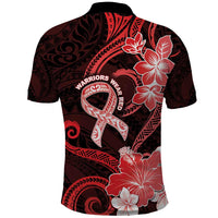 Heart Health Awareness Polo Shirt Warrior Wears Red Polynesian Style LT05 - Polynesian Pride