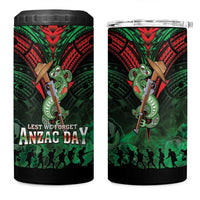 New Zealand ANZAC Day 4 in 1 Can Cooler Tumbler Aotearoa Hei Tiki