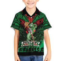 New Zealand ANZAC Day Family Matching Summer Maxi Dress and Hawaiian Shirt Aotearoa Hei Tiki