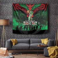 New Zealand ANZAC Day Tapestry Aotearoa Hei Tiki LT05 Green - Polynesian Pride