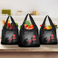 Cook Islands ANZAC Day Grocery Bag Soldier Silhouette Remembrance