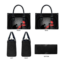 Cook Islands ANZAC Day Leather Bag Soldier Silhouette Remembrance