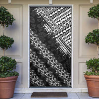 Hawaii Papakolea Born And Raised Door Cover Hawaiian Tribal Pattern