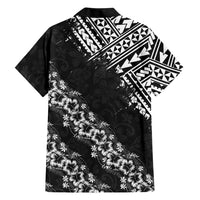 Hawaii Papakolea Born And Raised Family Matching Off The Shoulder Long Sleeve Dress and Hawaiian Shirt Hawaiian Tribal Pattern