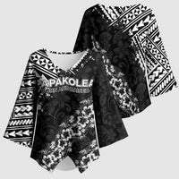 Hawaii Papakolea Born And Raised Kimono Sleeve Blouse Hawaiian Tribal Pattern