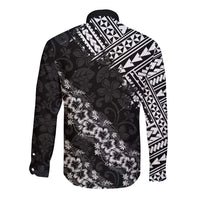 Hawaii Papakolea Born And Raised Long Sleeve Button Shirt Hawaiian Tribal Pattern