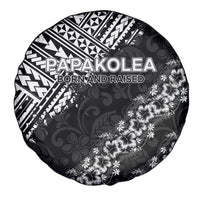 Hawaii Papakolea Born And Raised Spare Tire Cover Hawaiian Tribal Pattern